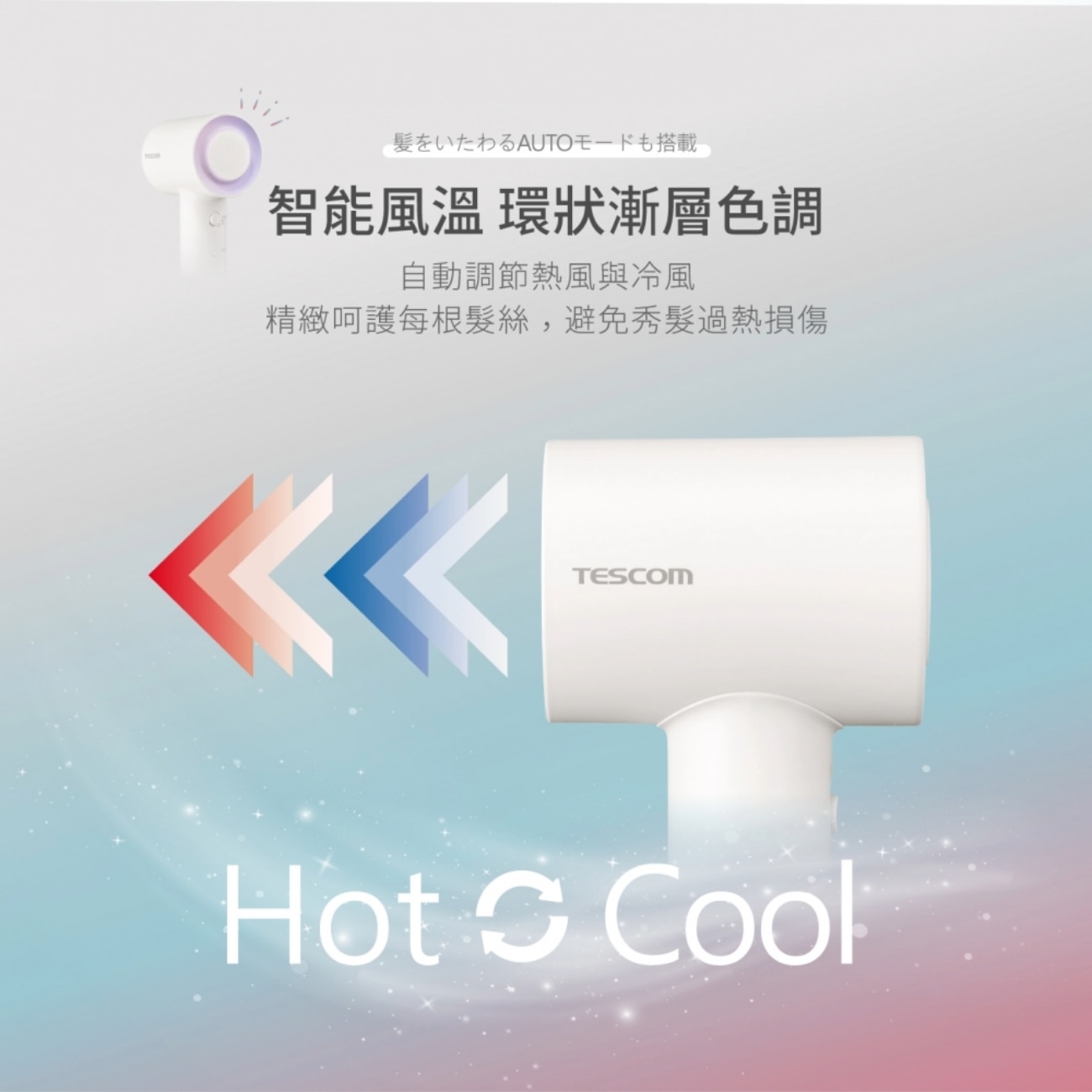 Nobby by Tescom TD760HK-W 白金負離子膠原蛋白BLDC 美髮風筒